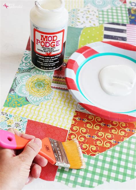 using modge podge on fabric